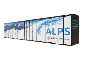 Tegning av superdatamaskinen Alps som skal installeres hos CSCS i Sveits. Illustrasjon: CSCS