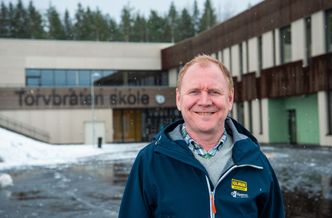 André Bråthen og hans kolleger har koordinert mye av arbeidet med den nye skolen. Foto: Paal-André Schwital