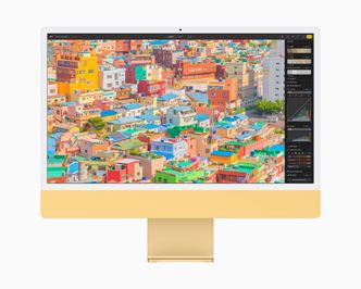 Mye skjerm: skjermen til de nye iMac-modellene fyller godt ut. I bunnen har vi en kraftig lydplanke som gjør den til en kapabel TV.