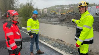 Fra venstre: Ronny Abelsen (IMIS), May Bente Hiim Sindre (SVV) og Kent-Johnny Rodegård (Brødrene Rodegård). Foto: Statens vegvesen