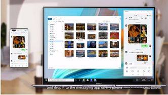 Mobil og PC: Huawei har lenge vært gode på samarbeid mellom Mobil og PC. Med Harmony OS blir forbindelsen mye tettere. Foto: Huawei