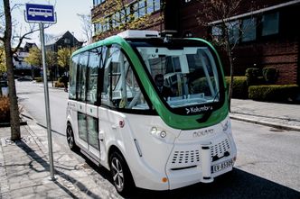 Elektrisk selvgående buss som går i rute ved Verven i Stavanger. Foto:  Bård Asle Nordbø / Statens vegvesen