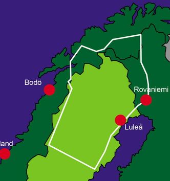 Øvingsområdet for ACE. Foto: Försvarsmakten