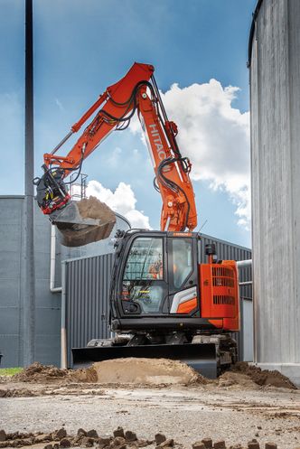 Korthekkversjonen ZX135US-7. Foto: Peer de Wit/Hitachi