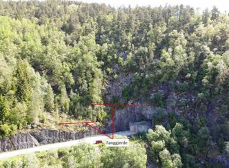 Området ved Bjørnsnestunnelen vest. Foto:  J. Tveit/Statens vegvesen