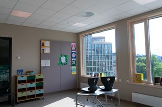 Lyse klasserom med god akustikk skal gjøre læringen til en glede. Foto:  TUM Studio
