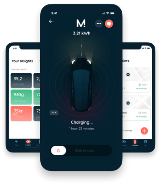 Montas app brukes av både ladepunkteier og kunder. Illustrasjon:  Monta