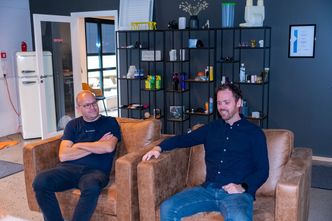 Erik Pavels Petersen og Marius Gjelstad Gundersen. Foto:  TUM Studio