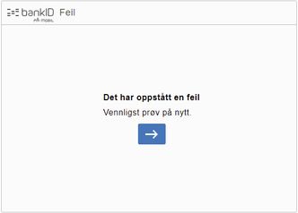 Slike feilmeldinger kan blant annet nettbankbrukere oppleve med BankID nå i ettermiddag. Foto: Digi.no