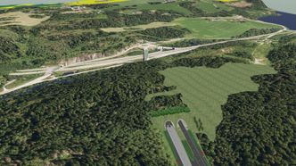 E134 skal utvides fra 2 til 4 felt mellom Måna og Vassum. Foto: Statens vegvesen
