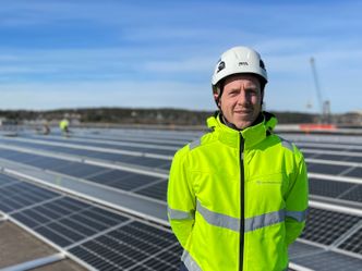 Prosjektleder Ulrik Rør i Solcellespesialisten. Foto:  Solcellespesialisten
