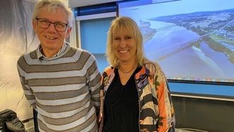 Planleggingsleder i Statens vegvesen, Jan Terje Løitegård her sammen med oppdragsleder i Multiconsult, Wibeke Norris. Foto: Foto: Erik Larsstuen, Statens vegvesen