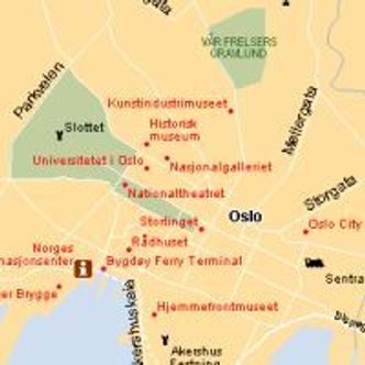 Bykart over Oslo i Encarta 99. Skjermbilde:  Digi.no