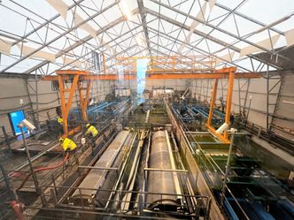 Snøen smelter normalt svært raskt etter nedknusing først i prosessen. Foto:  NCC