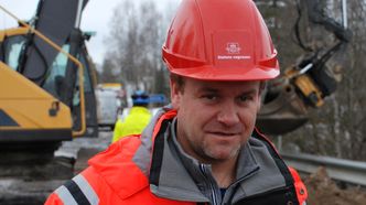 Byggeleder i Statens vegvesen, Brede Løvlien Foto:  Erik Larsstuen, Statens vegvesen