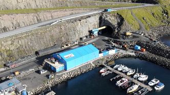 Sandhøytunnelens påhugg ved Gamlarætt Foto: Grønvold Frank, NCC