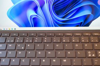 Tastaturet i høy stilling, slik at det skjuler pennen. Foto: Are Thunes Samsonsen