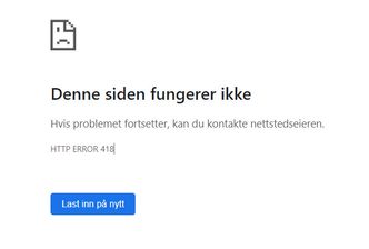 Feilmeldingen på mil.ru-nettstedet. Skjermbilde: Digi.no