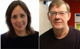 Ida Robertsen jobber på Farmasøytisk institutt og Jon Petter Omtvedt på Kjemisk institutt. Foto: UiO