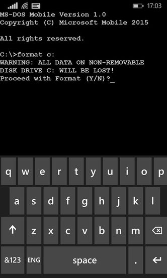 MS-DOS phone. Foto: Microsoft
