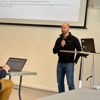 Prosjektleder plan Stian Blindheim, Nye Veier. Foto:  Nye Veier