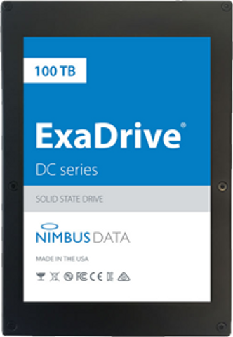 ExaDrive-modellen med en kapasitet på 100 terabyte får trolig snart en storebror. Foto: Nimbus Data