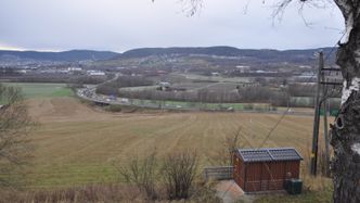 Her kommer ny E134 i Lier inn i tunnel fra nytt kryss med E18 i bakgrunnen. Foto: Kjell Wold, Statens vegvesen