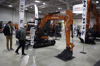 Hitachis nye ZE55: En 5,5 tonns elektrisk beltegraver, som er den første Hitachi-maskinen som er bygd i japan. Foto:  Bjørn Olav Amundsen