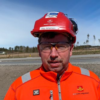 Byggeleder Stig Johansen. Foto: Erik Larsstuen/Statens vegvesen
