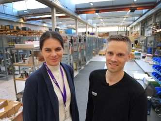 På fabrikken i Trondheim bygges det batterier og kraftelektronikk. Foto:   Mikael Sundberg