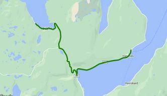 Kart over strekningene som inngår i kontrakten. Illustrasjon: Troms og Finnmark fylkeskommune