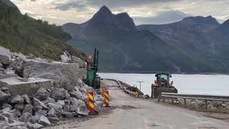 Ved Pumpeneset er arbeidet med utbredding og kurvatur i full gang. Foto: Erik Jenssen