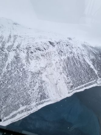 Januar 2022 kom 50-årsskredet ved Blomlia. Klimaendringer kan gi flere, større og hyppigere skred i årene som kommer. Foto: Thomas Nystad/Sweco