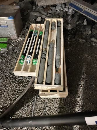 Kjerneprøver av løsmassene som skal til analyse Foto: Statens vegvesen