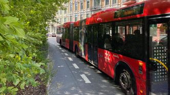 Ullevålsveien, med buss og sykkelfelt, slik det ser ut i dag før oppgraderingen av gata. Foto:  Jan Sverre Asmyr