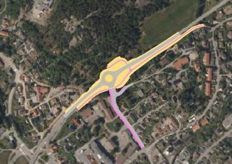 Kartskisse over den nye løsningen. Illustrasjon:  Agder fylkeskommune