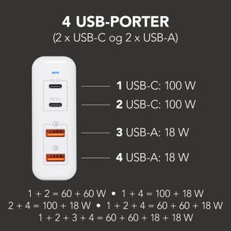 Linocell Premium Charge Multilader PD 100 W klarer ikke å lade som lovet. Foto: Kjell & Company
