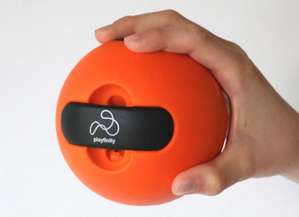Det er helt andre ting enn luft inni denne ballen. Foto: Playfinity