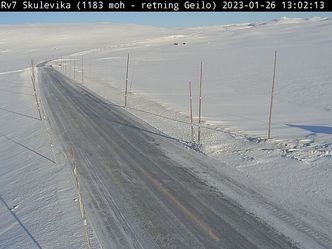 Webkamera som viser en fjellovergang.