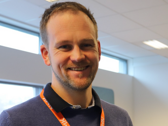 Ein av kursdeltakarane var Jetmund Fure Grøtting, som har yrkestittel Vessel Manager Subsea Construction og jobber i Solstad Offshore ASA. Han var godt fornøgd med utbyttet han fekk. Foto: Eli Anne Tvergrov/NTNU