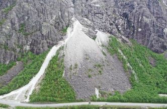 Anleggsområdet ligger sørvest for Helland i Nærøydalen. Foto: Statens vegvesen