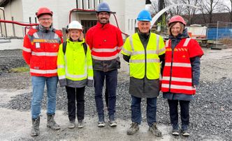 Eivind S. Juvik, Statens vegvesen. Tonje Eide Helle, Multiconsult. Anders Fylling, Statsbygg. Brede Nermoen, Bane NOR. Hanne Hermanrud, leder for styringsgruppa, Statens vegvesen. Foto:  Linda Grønstad, Statens vegvesen