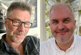 Erling Siggerud (t.v.) og Lars Edward Rygg Kjellesvik i Digital Geologi. Foto:  Privat