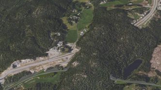 Tunnelen gjennom Hesthagfjellet blir cirka 300 meter lang. Illustrasjon:  Norconsult