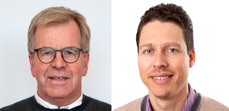 Sjøvannstemperaturen er viktig for om stålet korroderer eller ei, skriver Roy Johnsen (t.v.) og Daniel Blucher. Foto:  Privat