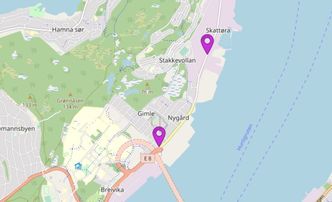 Kart over strekningen for dette prosjektet. Illustrasjon: Troms og Finnmark fylkeskommune