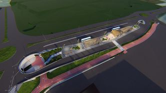 Enklere inn- og utkjøring vil spare tid og miljø. Bussene slipper å kjøre om rundkjøringene i Ringvegen for å sette av eller ta på passasjerer ved den nye Giæverbukta kollektivterminal. Illustrasjon:  Statens vegvesen