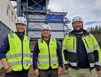 Eierne av Arctic Asfalt: Fra venstre daglig leder Sjur Hansen, Cato Rude-Hansen og Bjørn A. Pedersen. Foto:  Jarle Skoglund