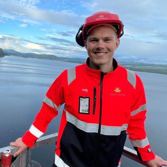 Byggeleder Sondre Berger i Statens vegvesen. Foto:  Statens vegvesen