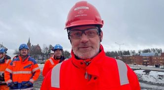 Eirik Sølfest Thommassen er prosjektleder for entreprise E103 Strand-Ramstadsletta på etappe 1 av E18 Vestkorridoren. Foto:  Dagrunn Husum